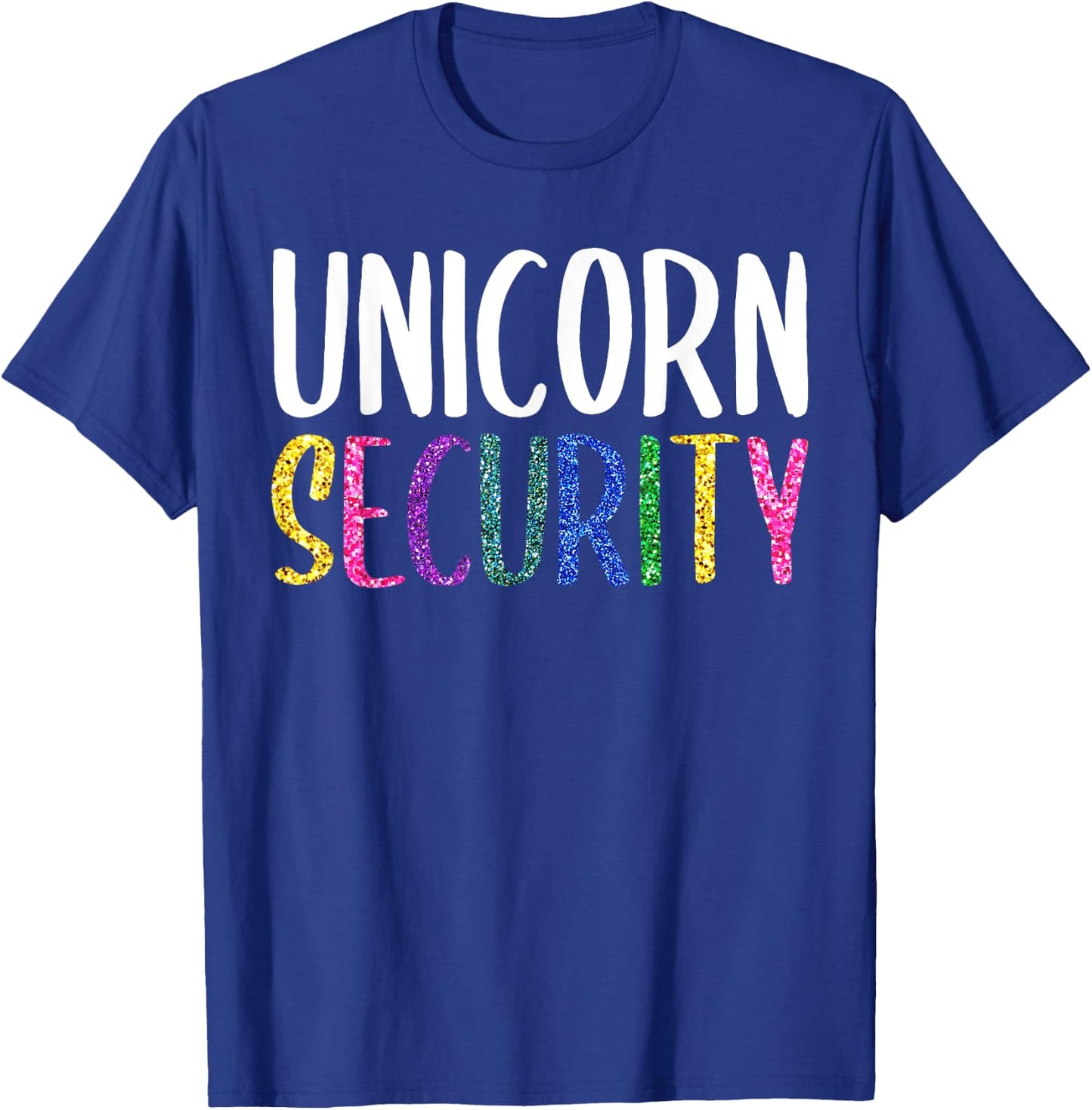 Halloween Dad Mom Daughter Adult Costume, Unicorn Security T-Shirt - T-Shirt | Royal
