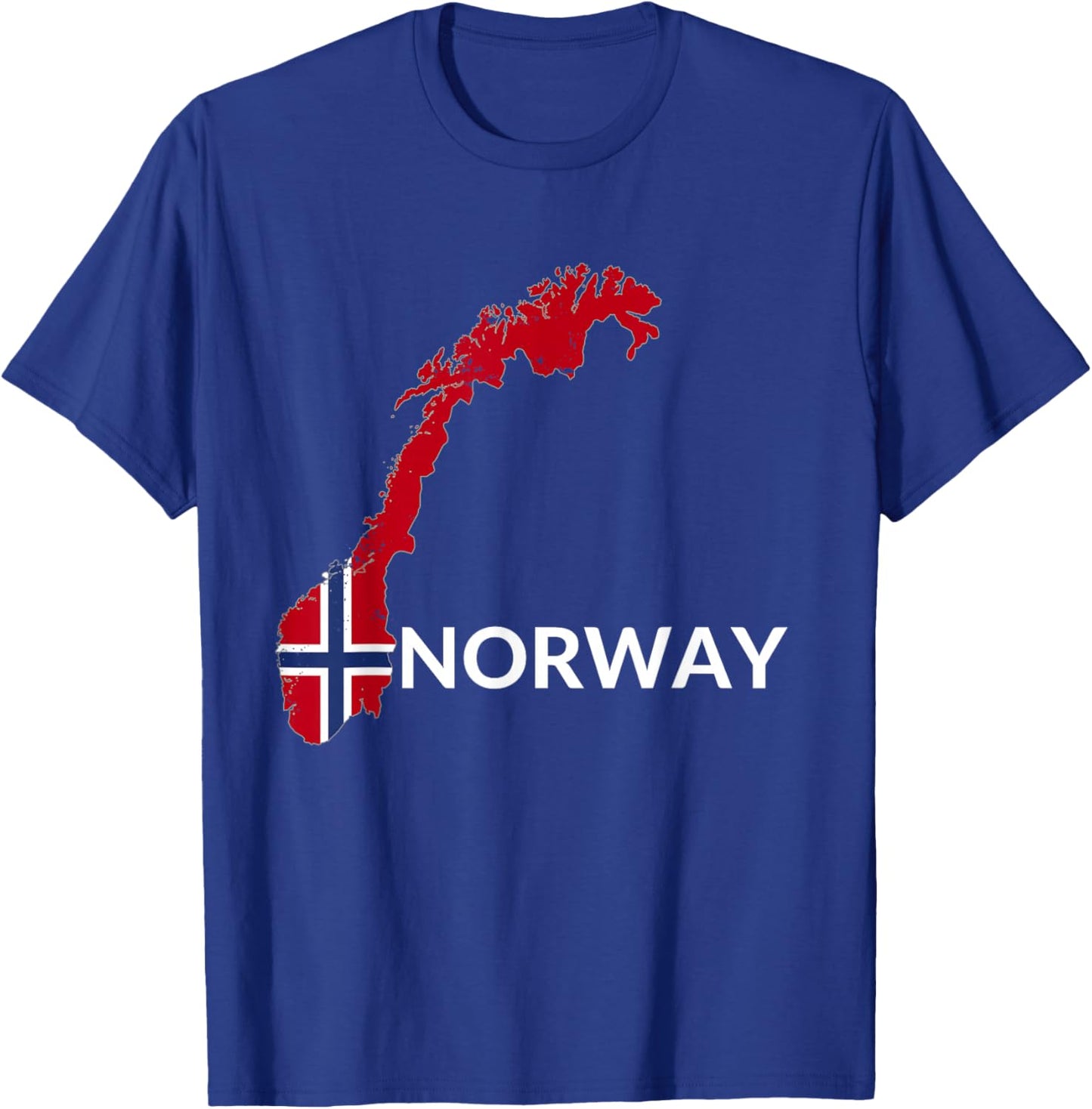 Norway Flag Hiking Holiday Norway Norwegian Flag T-Shirt - T-Shirt | Royal