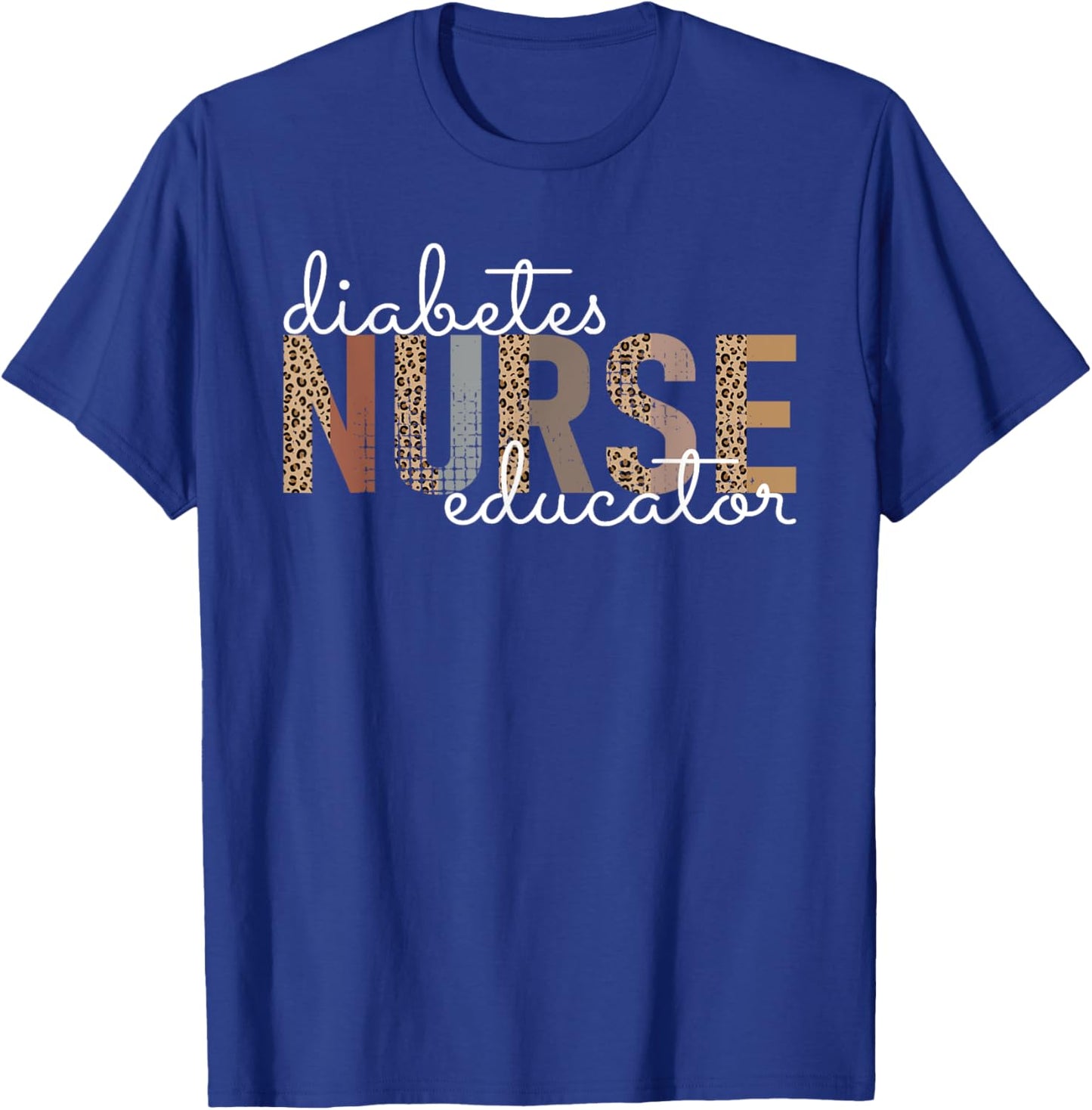 Diabetes Nurse Educator - Diabetes Nurse Educator Brand - -Adults - Black - Small - Short Sleeve T-Shirt - T-Shirt | Royal
