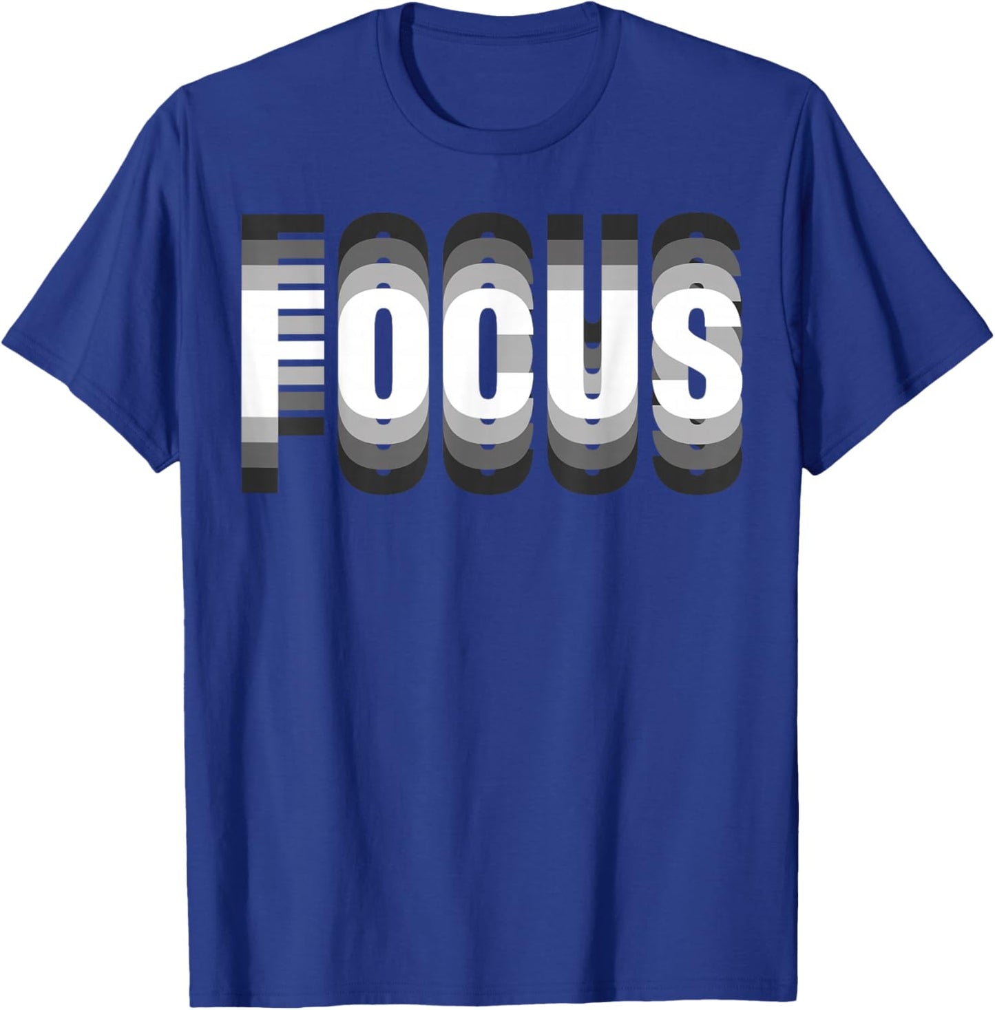 FOCUS Cool Trippy Optical Illusion T-Shirt - T-Shirt | Royal