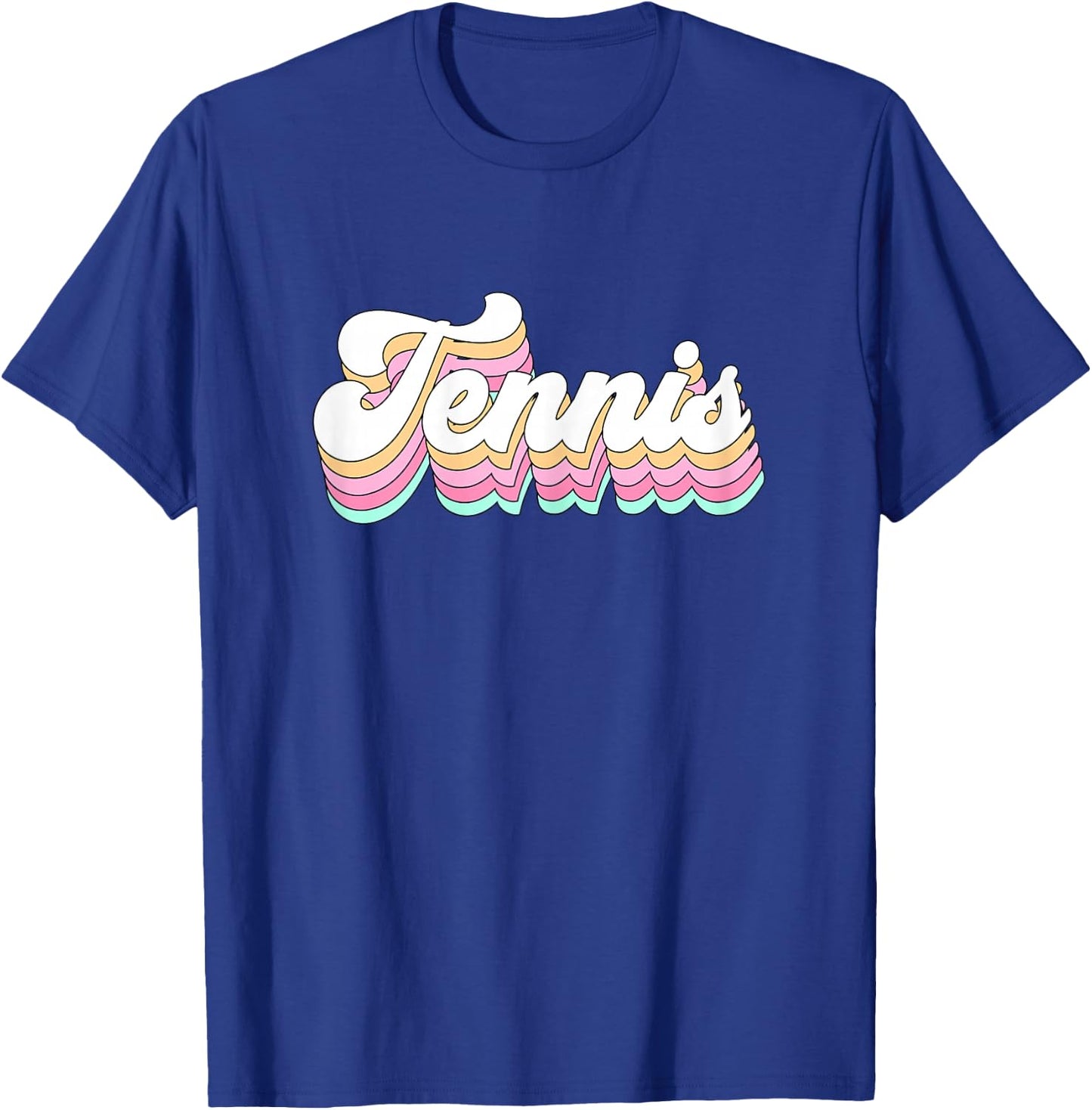 Cute Retro Tennis Pastel Aesthetic Teen Girls T-Shirt - T-Shirt | Royal
