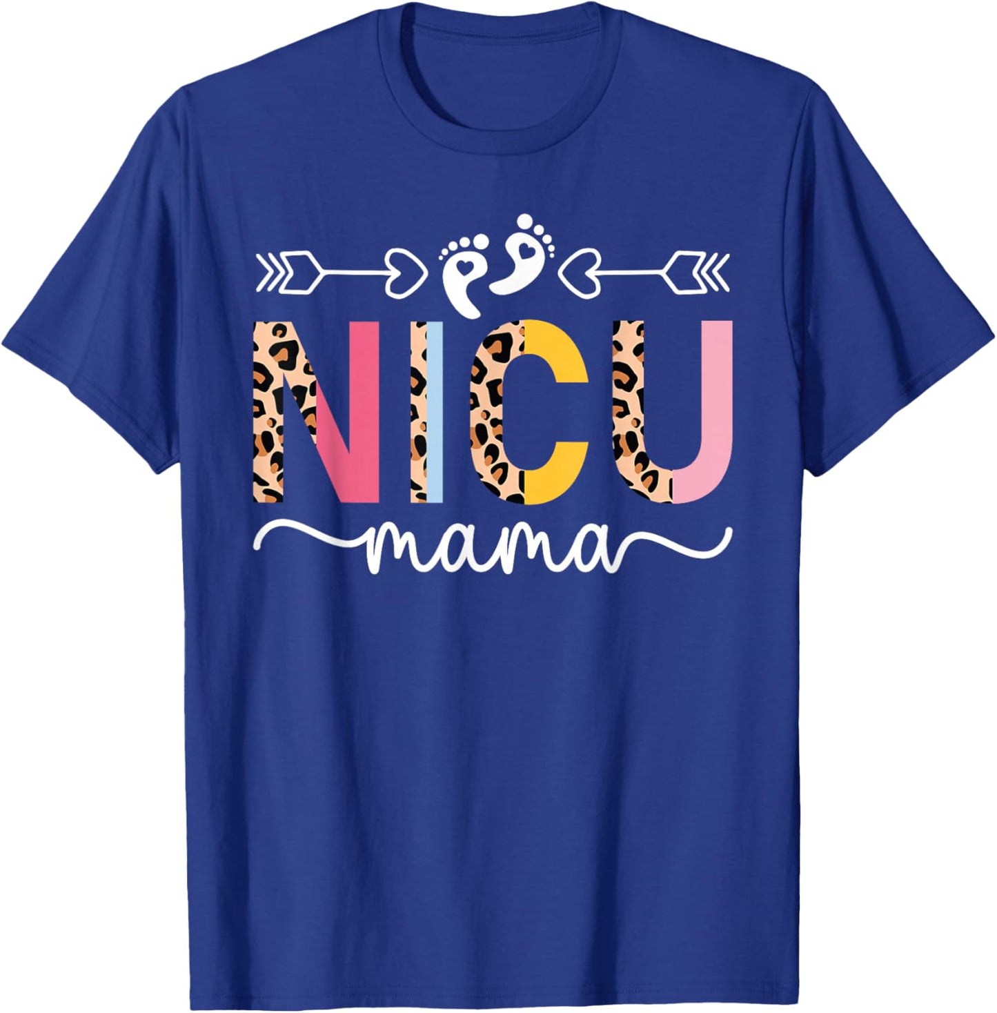 NICU Mama NICU Mom Micro Preemie Baby Mom Of NICU Warrior T-Shirt - T-Shirt | Royal