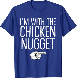 I'm With The Chicken Nugget Matching Costume Halloween Party T-Shirt - T-Shirt | Royal