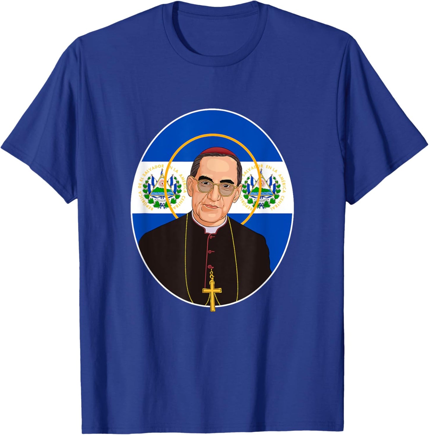 San Óscar Romero de El Salvador T-Shirt - T-Shirt | Royal