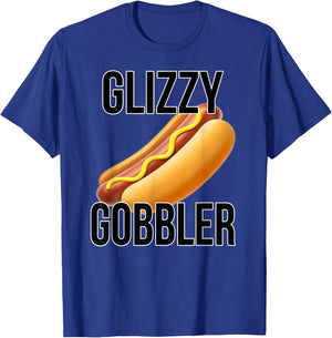 Glizzy Gobbler Shirt | Glizzy Hot Dogs | Glizzy Gang T-Shirt - T-Shirt | Royal
