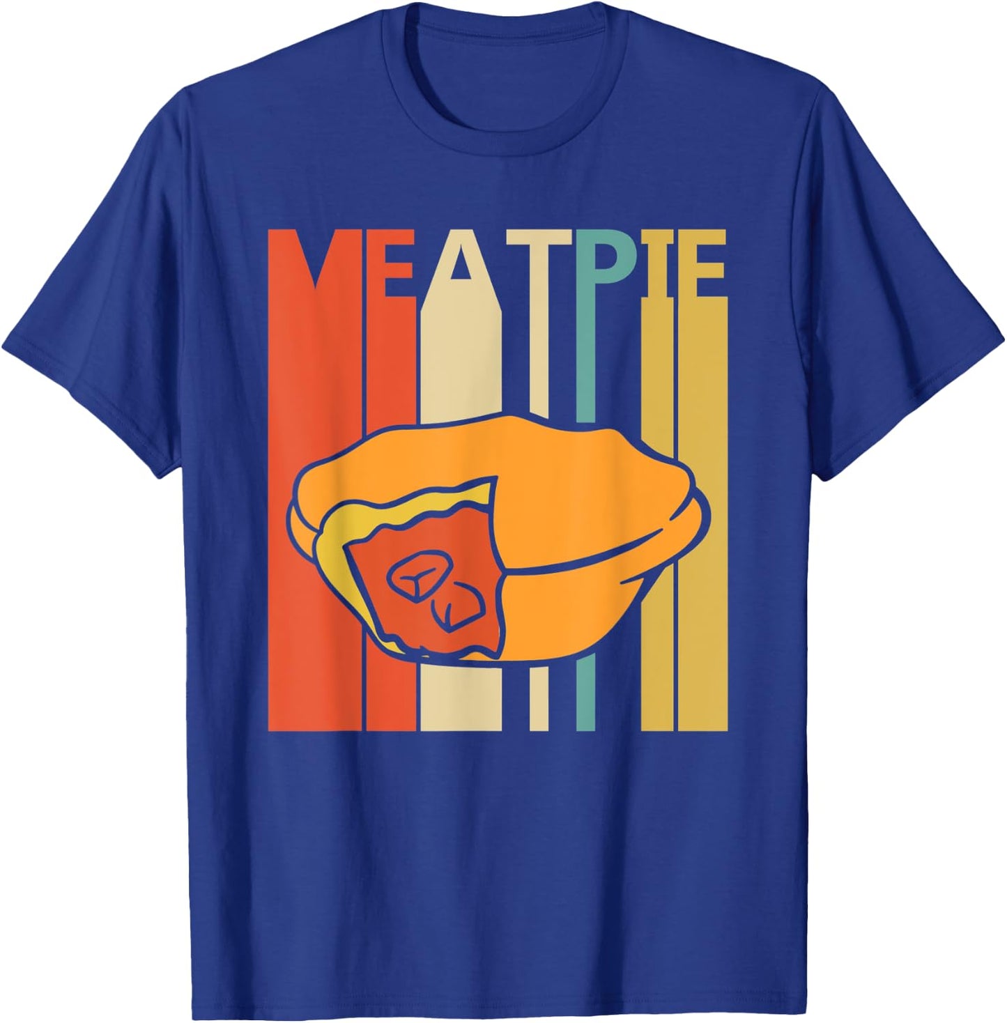 Vintage Retro Meat Pie T-Shirt - T-Shirt | Royal