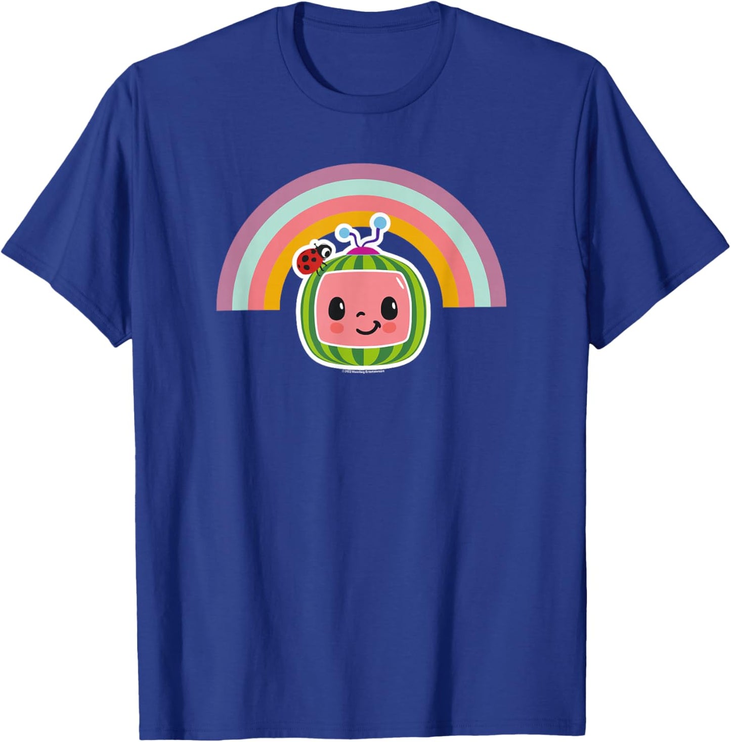 CoComelon Classic Rainbow Smiling Face T-Shirt - T-Shirt | Royal