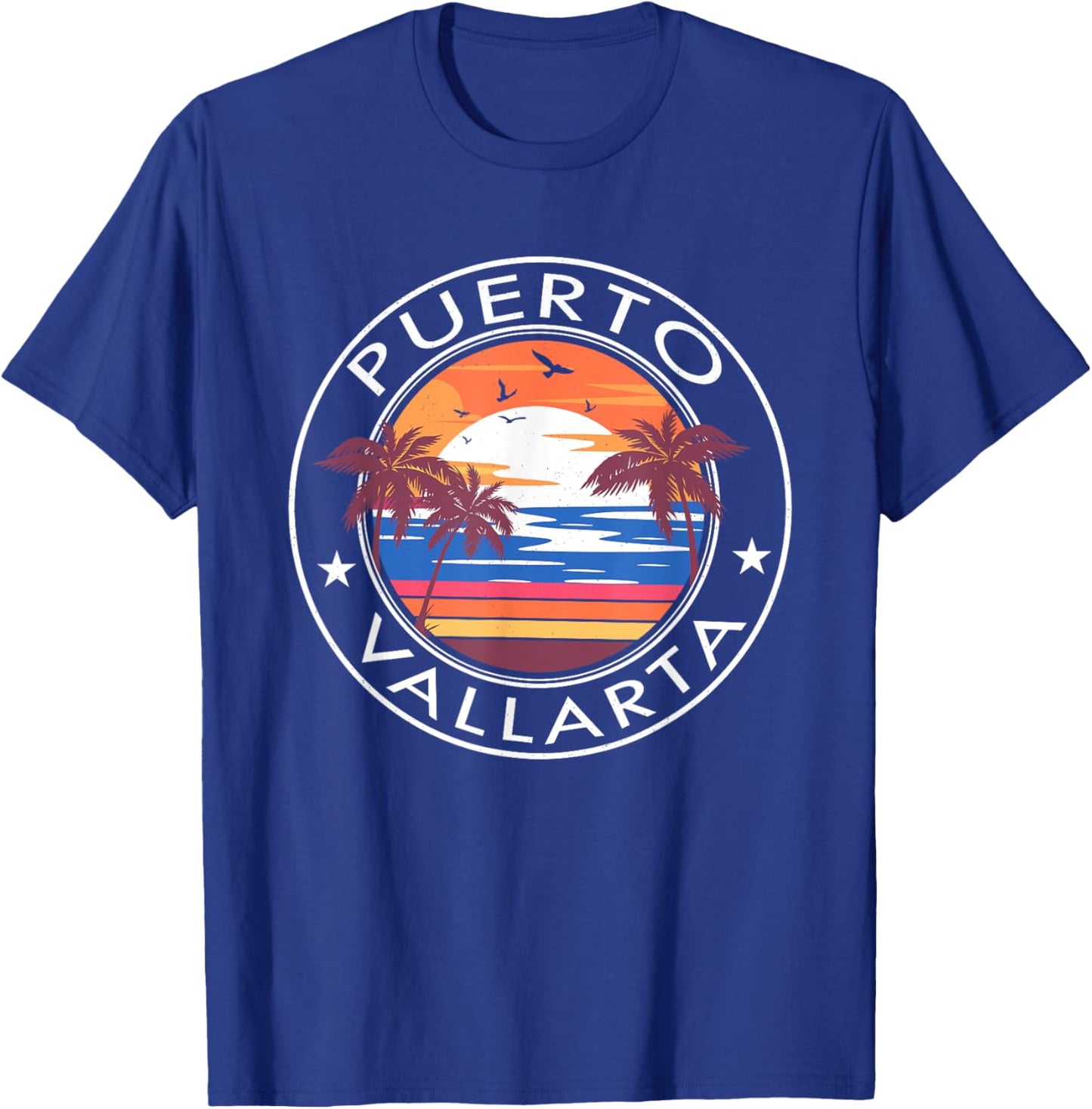 Puerto Vallarta Retro Beach Summer Vacation Trip Family T-Shirt - T-Shirt | Royal