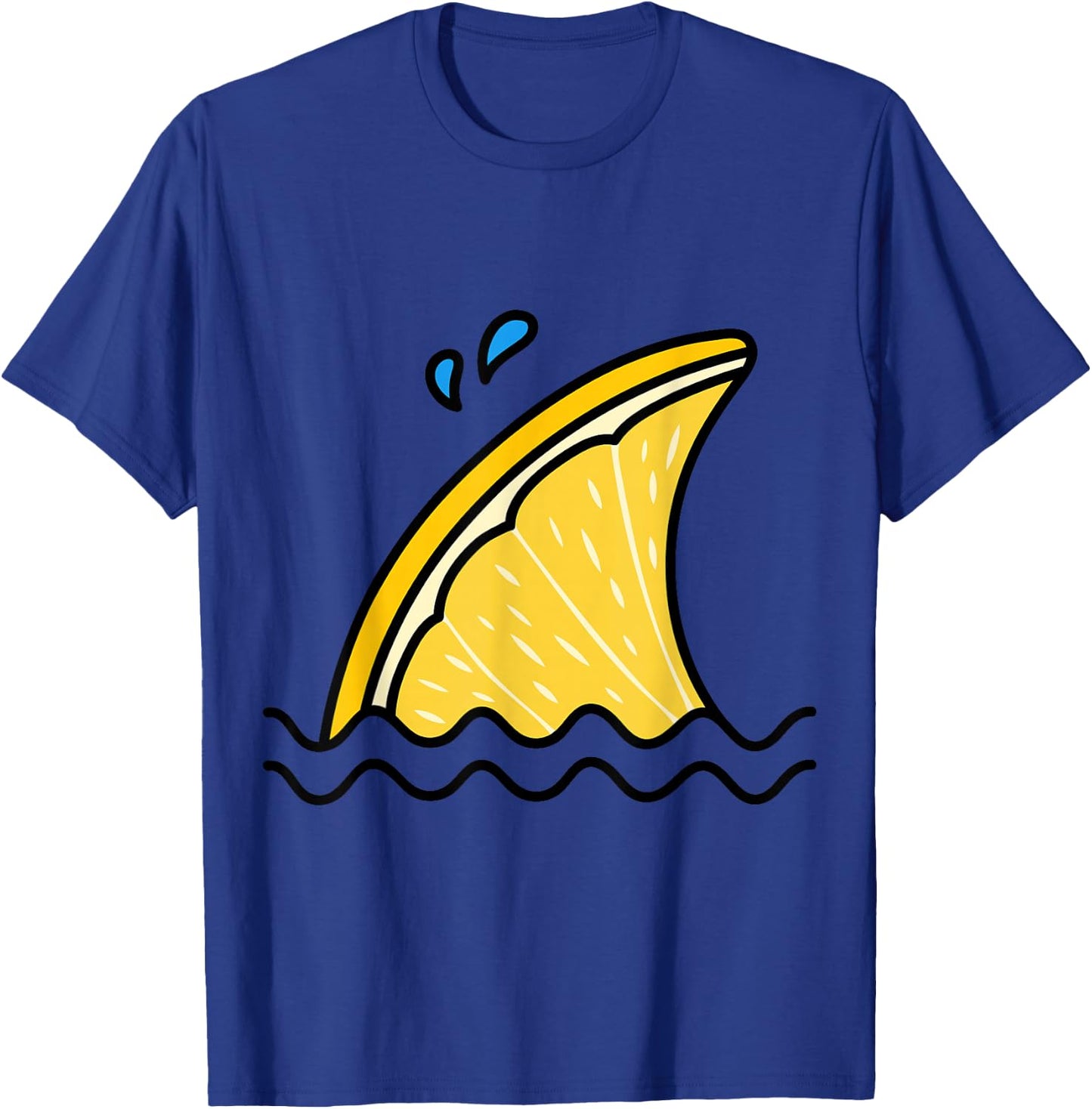 Kawaii Lemon Lime Shark Fin Funny Family Summer Vacation T-Shirt - T-Shirt | Royal