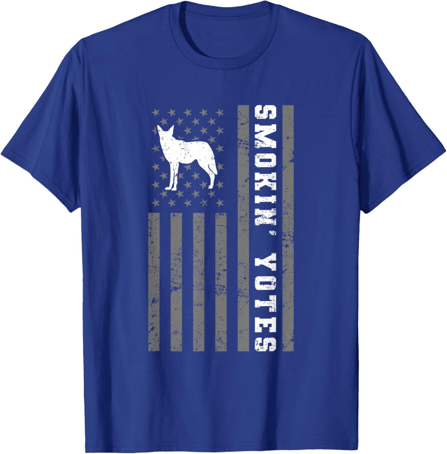 Coyote Hunting - Smokin Yotes T-Shirt - T-Shirt | Royal
