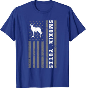 Coyote Hunting - Smokin Yotes T-Shirt - T-Shirt | Royal