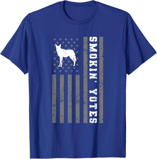 Coyote Hunting - Smokin Yotes T-Shirt - T-Shirt | Royal