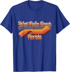 Retro West Palm Beach 80s Outfit - West Palm Beach Women Kids T-Shirt - T-Shirt | Royal