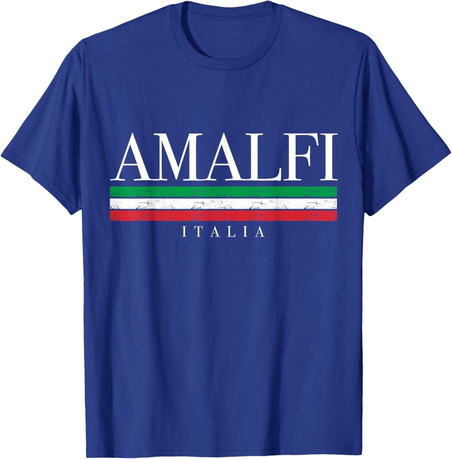 Amalfi Coast Italy Italia Vintage Italian Flag Souvenir T-Shirt - T-Shirt | Royal