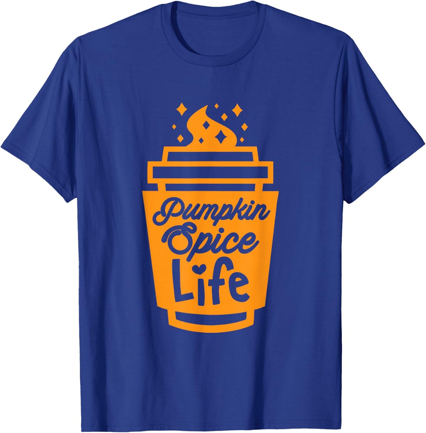 Pumpkin Spice Life Funny Fall Season Latte Coffee Lover T-Shirt - T-Shirt | Royal