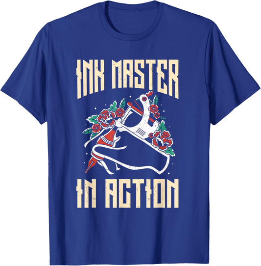 Funny Tattoo Artists Ink Master Apparel Tattoo Pen Machine T-Shirt - T-Shirt | Royal