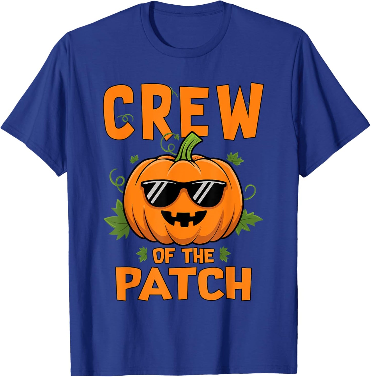 Pumpkin Crew of the Patch Family Matching Halloween T-Shirt - T-Shirt | Royal