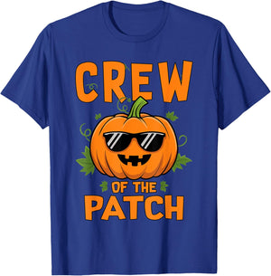 Pumpkin Crew of the Patch Family Matching Halloween T-Shirt - T-Shirt | Royal
