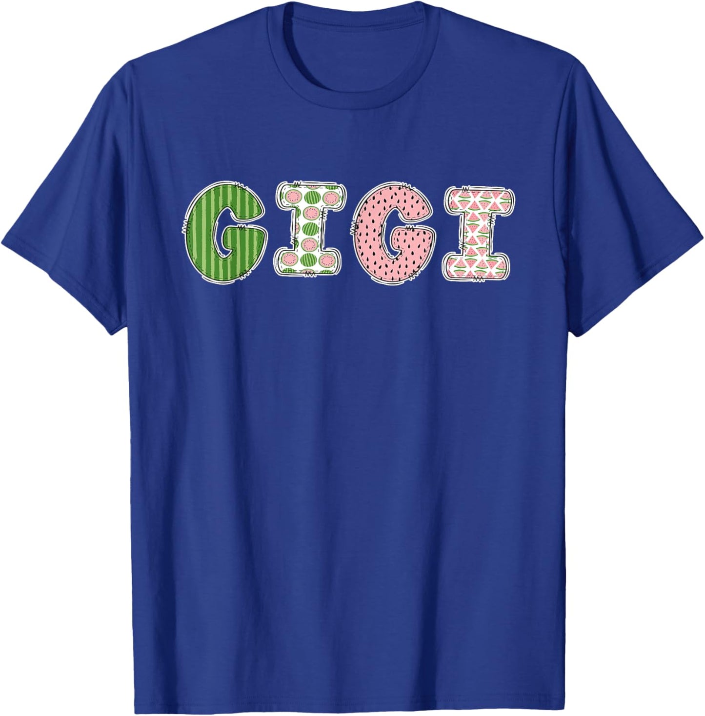 Retro Watermelon Gigi Birthday Party T-Shirt - T-Shirt | Royal