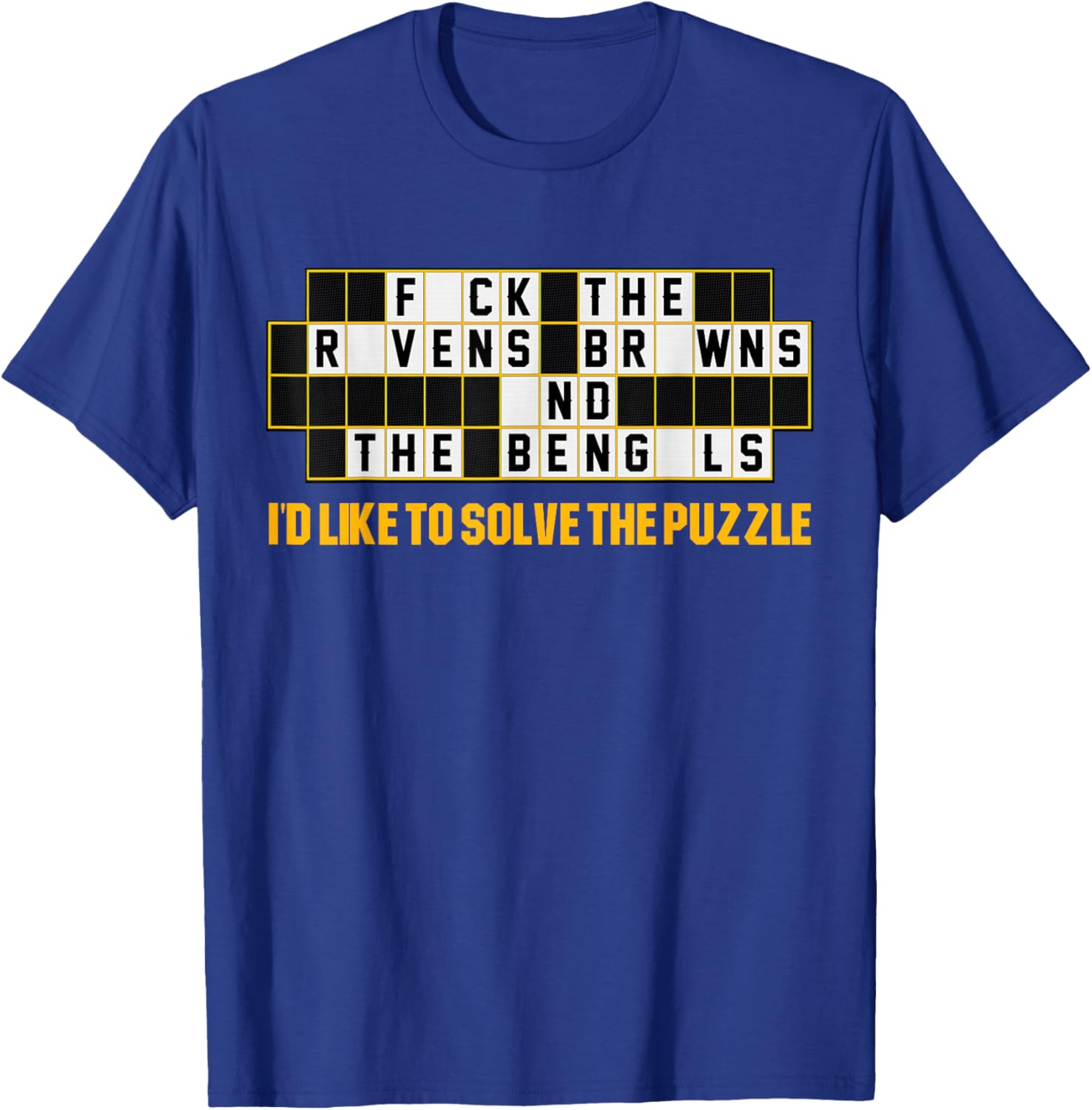 Pittsburgh Football: I'd like to solve the puzzle, game show T-Shirt - T-Shirt | Royal