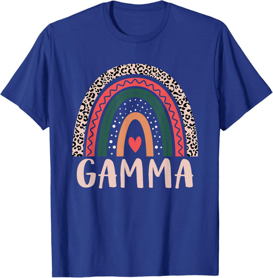 Gamma Rainbow Grandma Grandmother Women Mothers Day Gamma T-Shirt - T-Shirt | Royal