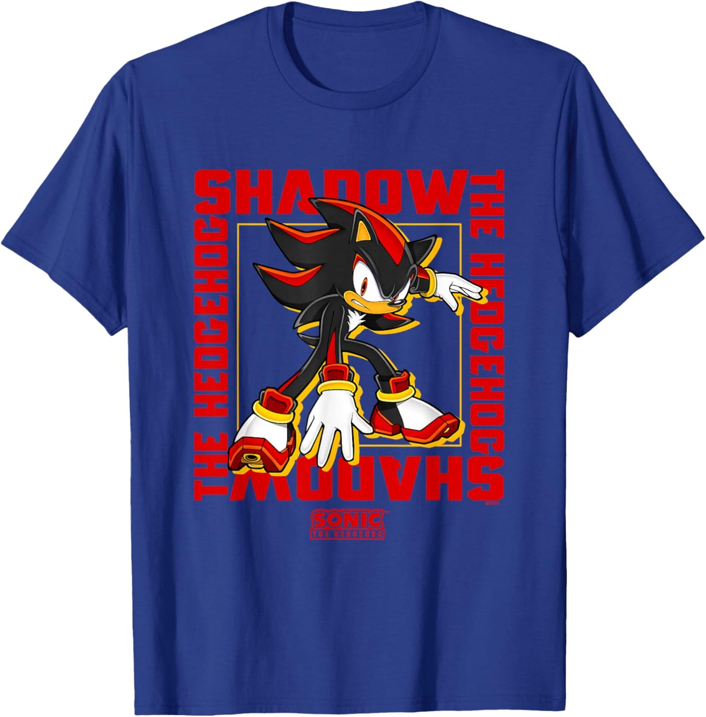 Sonic The Hedgehog Shadow The Hedgehog Epic Portrait T-Shirt - T-Shirt | Royal