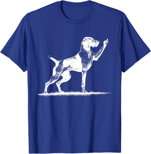 Rude Pointer Dog Asshole German Shorthaired Pointer Dog T-Shirt - T-Shirt | Royal