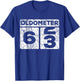 Oldometer 62-63 Car Odometer Funny 63rd Birthday T-Shirt - T-Shirt | Royal