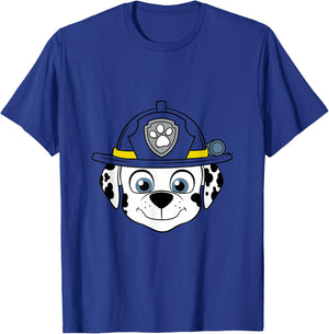 Paw Patrol Fire Dog Marshall Face T-Shirt - T-Shirt | Royal