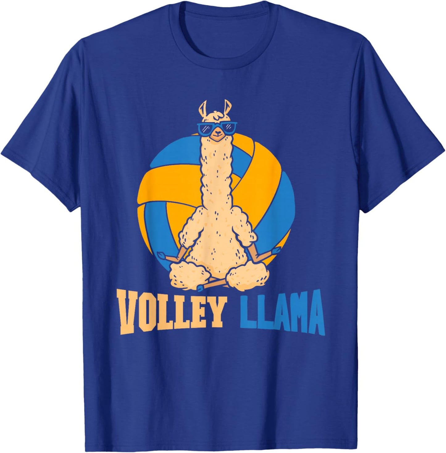 Volley Llama Vball - Beach Volleyball Llama T-Shirt - T-Shirt | Royal