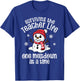 Teacher Christmas One Meltdown At A Time Snowman Winter T-Shirt - T-Shirt | Royal