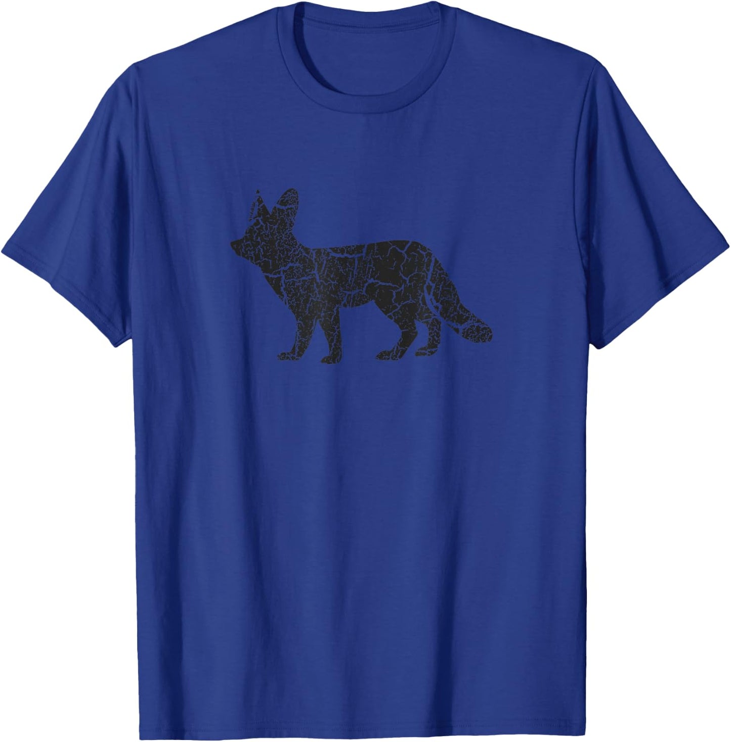 Fennec Fox Distressed Print - Vintage Fennec Fox T-Shirt - T-Shirt | Royal