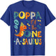 Poppa Of The One-A-Saurus 1St Birthday Dinosaur Party T-Shirt - T-Shirt | Royal