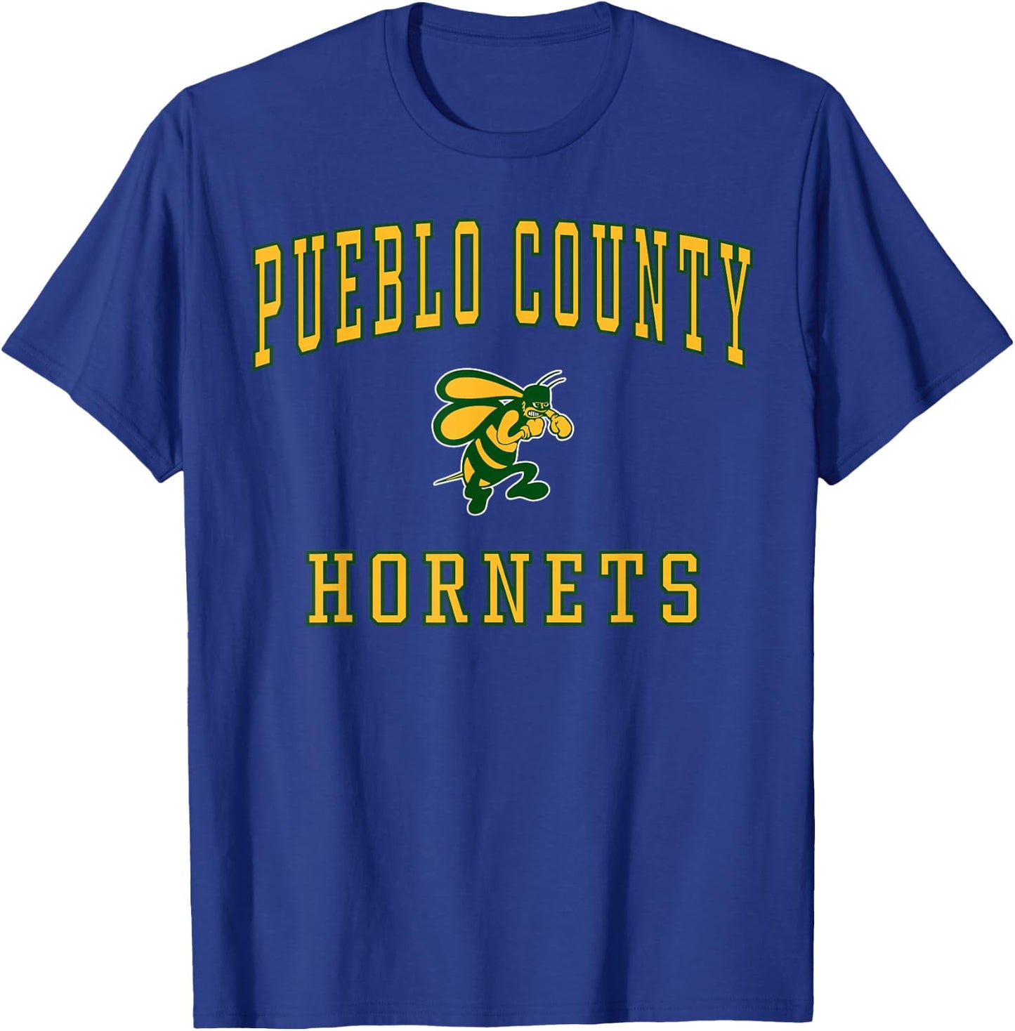 Pueblo County High School Hornets C1 T-Shirt - T-Shirt | Royal