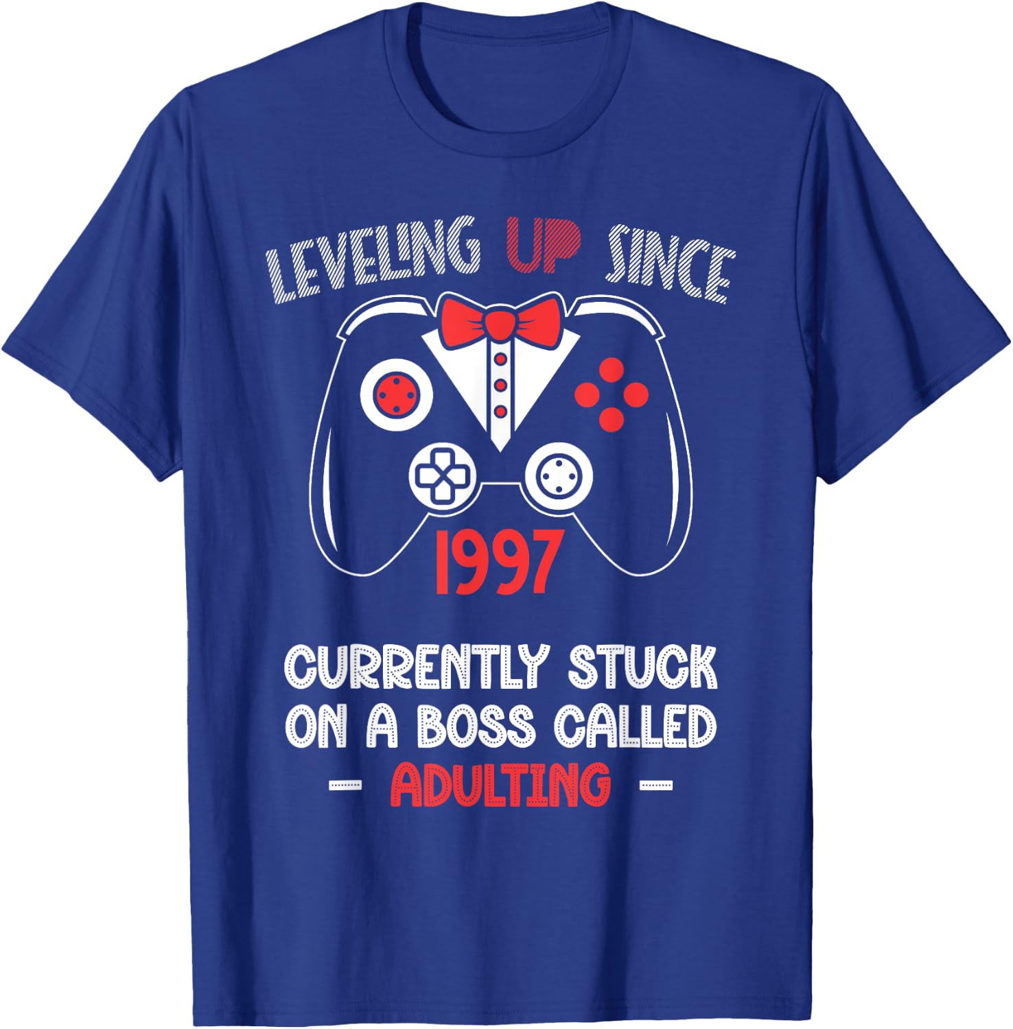 1997 Gaming 27th Birthday Gift 27 Years Old Gamer T-Shirt - T-Shirt | Royal