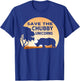 Save The Chubby Unicorns Fat Rhino Funny T-Shirt - T-Shirt | Royal