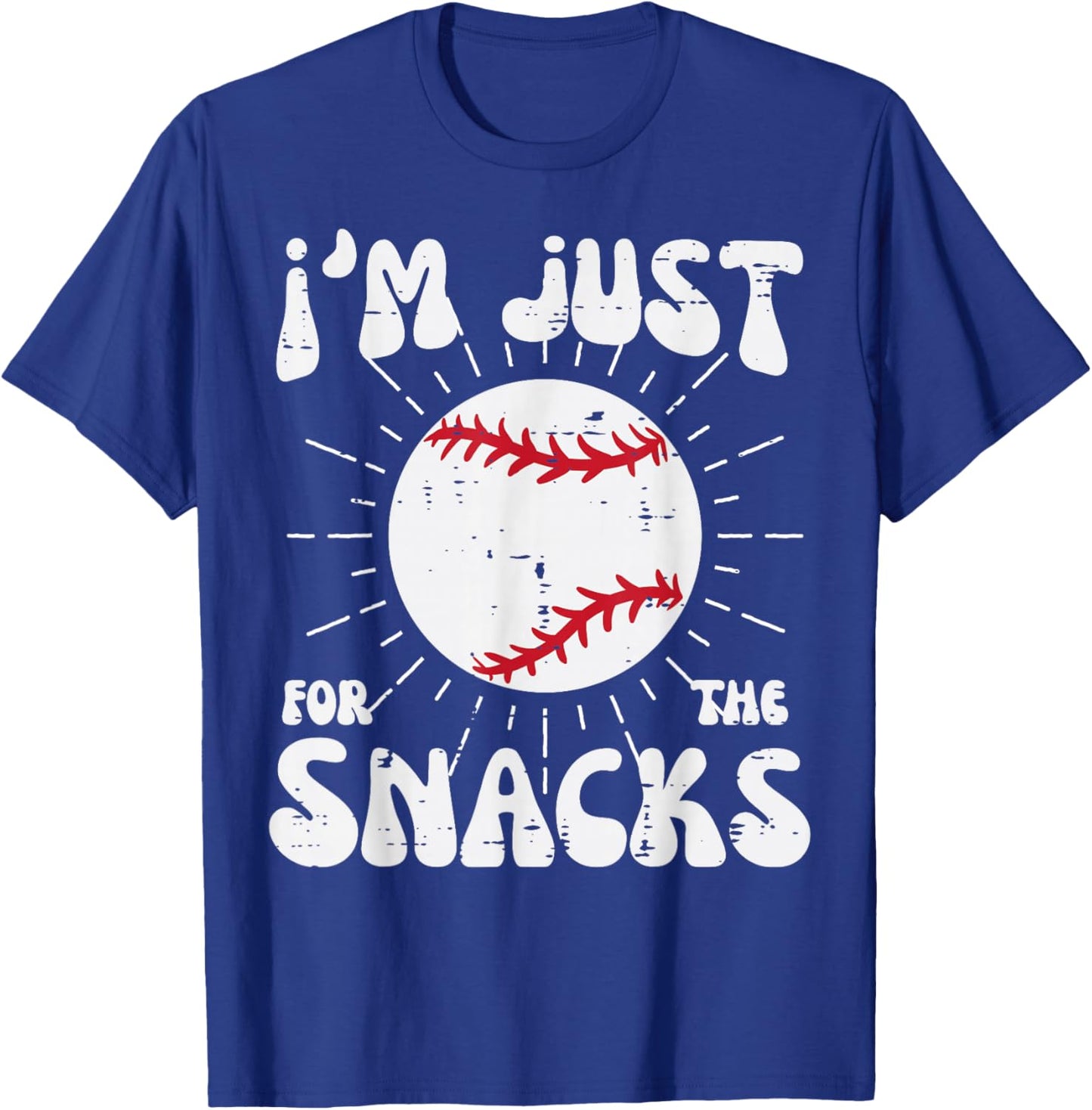 Im Just Here For The Snacks Funny Fan Women Boys Girls Kids T-Shirt - T-Shirt | Royal