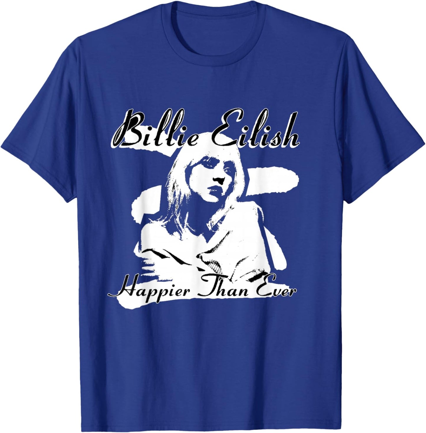 Official Billie Eilish Happier Than Ever Black T-Shirt - T-Shirt | Royal