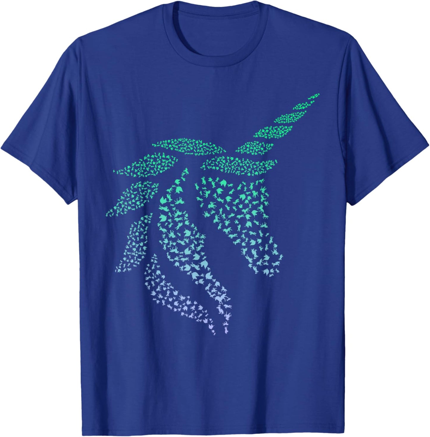 Silhouette Icon Unicorn Head Shirt | Boys Unicorn T-Shirt - T-Shirt | Royal