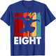 Kids 8th Birthday Retro Ninja 8 Years Boys Girl Kids T-Shirt - T-Shirt | Royal