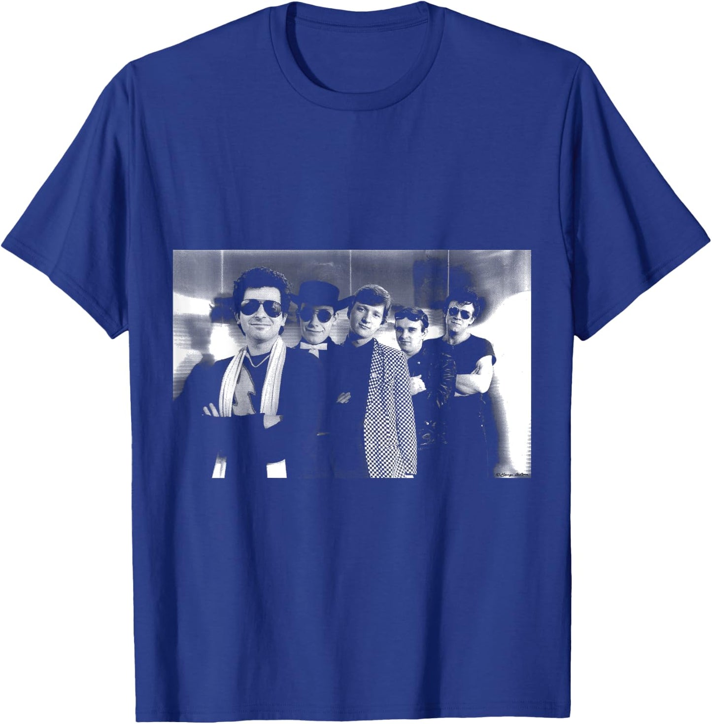 Squeeze Rock Band B&W Publicity Shot By George DuBose T-Shirt - T-Shirt | Royal