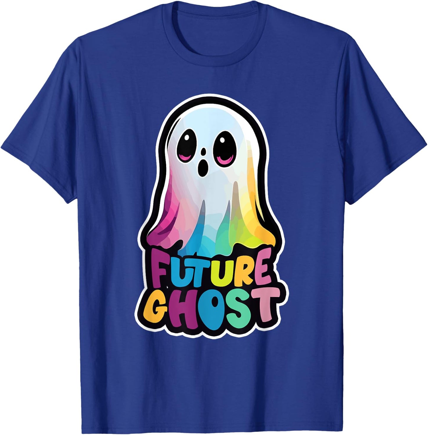 Funny Halloween EDM Music Glitchy Future Ghost Costumes T-Shirt - T-Shirt | Royal