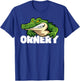 Ornery Alligators Funny Grumpy Gator Mascot T-Shirt - T-Shirt | Royal