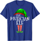 The Musician Elf Group Matching Family Christmas Gifts Music T-Shirt - T-Shirt | Royal