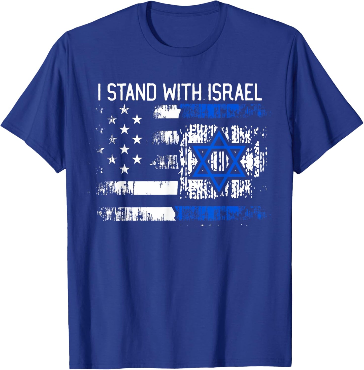 I Stand With Israel Jewish Support Group Matching T-Shirt - T-Shirt | Royal