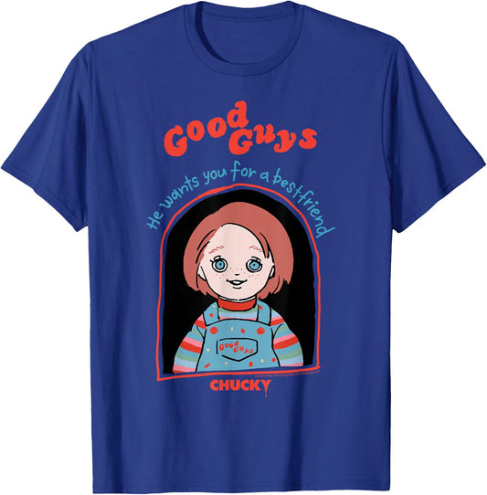 Chucky Good Guys Doll Box Doodle T-Shirt - T-Shirt | Royal