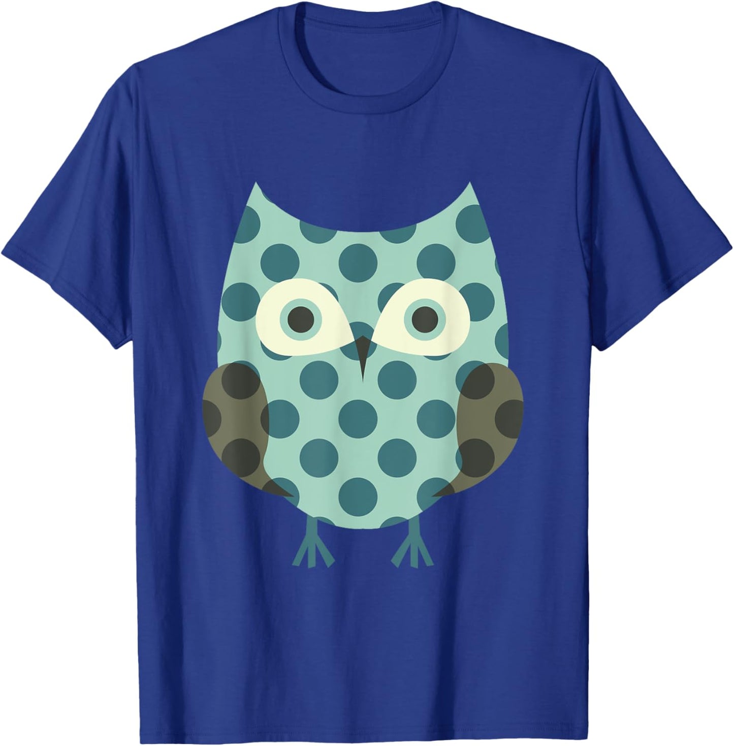 Dot Day Dotted Owl Colorful Make Mark Men Women Kids Teacher T-Shirt - T-Shirt | Royal
