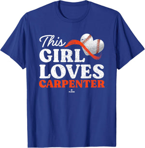 This Girl Loves Kerry Carpenter Detroit MLBPA T-Shirt - T-Shirt | Royal