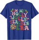 in My Holly Xmas Jolly Teacher Era Teacher Vibes Christmas Women Kids T-Shirt - T-Shirt | Royal