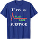I'm a Flatline Survivor Near Death Experience Cardiac Arrest T-Shirt - T-Shirt | Royal